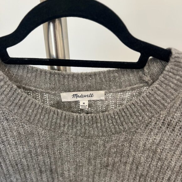Madewell Grey Sweater -‎ Size Medium - Picture 2 of 5